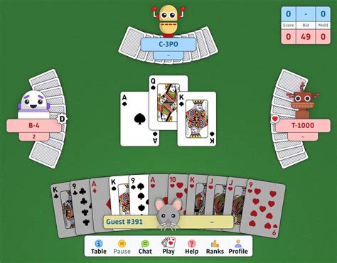 Play Pinochle online free. 3.